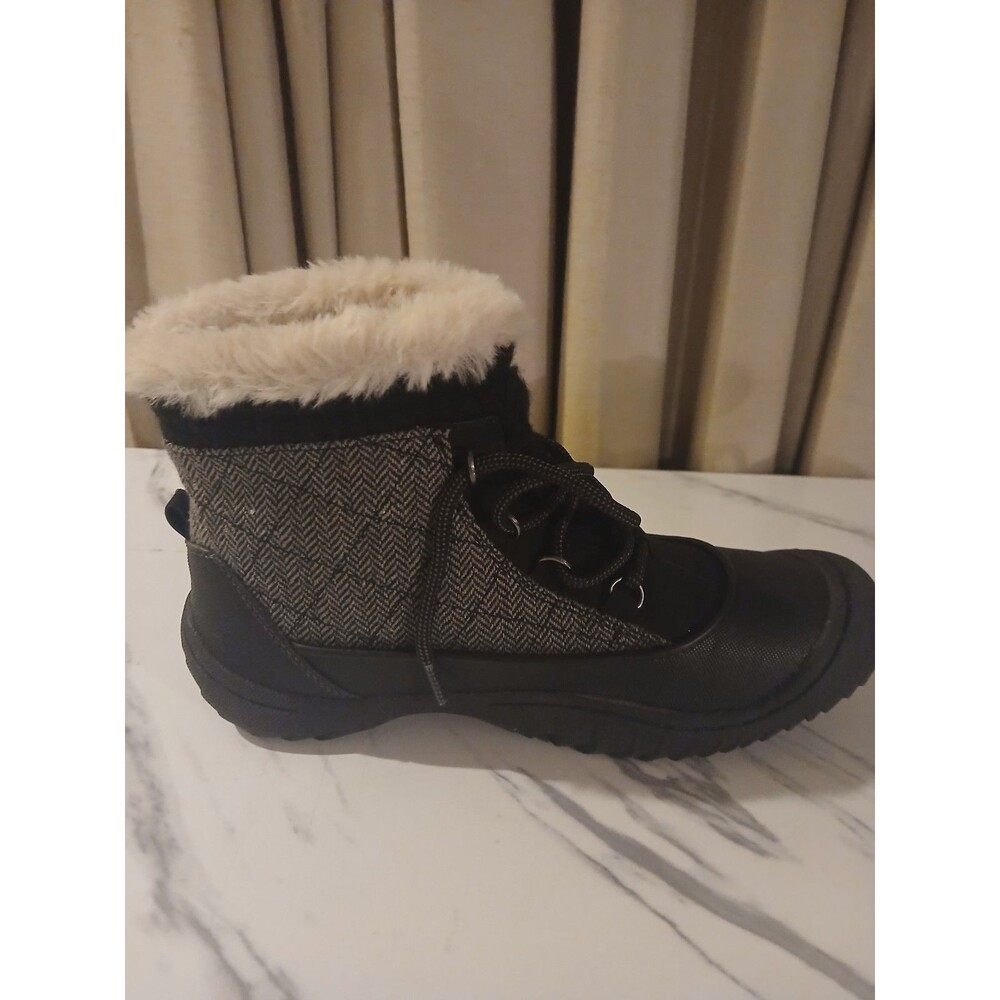 JBU by Jambu Ladies Size 8 Mid-Calf Winter Boot Jane Black Herringbone New - Picture 7 of 10